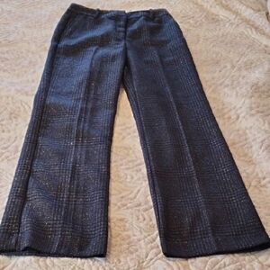 Worthington Woman's Blue/Black High Rise Trousers, Size: 2, NWT